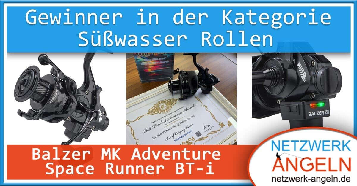 Gewinner in der Kategorie Süßwasser Rollen: Balzer MK Adventure Space Runner BT-i